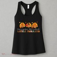 Caring For The Cutest Turkeys Mother Baby Nurse Thanksgiving Women's Tank Top thumb 3