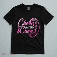 Cheer For The Cure Football Fan Breast Cancer Awareness T-Shirt thumb 5