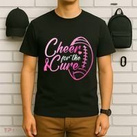 Cheer For The Cure Football Fan Breast Cancer Awareness T-Shirt thumb 6