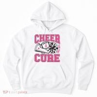 Cheer For The Cure Breast Cancer Football And Cheer Hoodie thumb 0