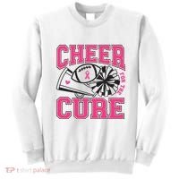 Cheer For The Cure Breast Cancer Football And Cheer Sweatshirt thumb 0