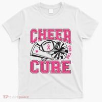 Cheer For The Cure Breast Cancer Football And Cheer T-Shirt thumb 0