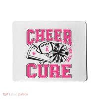 Cheer For The Cure Breast Cancer Football And Cheer Mousepad thumb 0