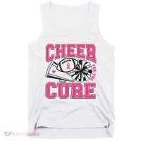 Cheer For The Cure Breast Cancer Football And Cheer Tank Top thumb 0
