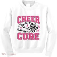 Cheer For The Cure Breast Cancer Football And Cheer Kids Sweatshirt thumb 0