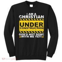 Christian Funny Under Construction Gift Catholic Sweatshirt thumb 0