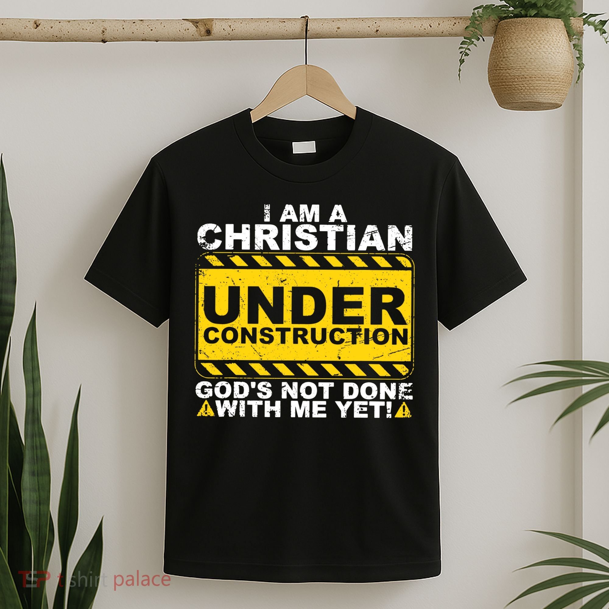 Christian Funny Under Construction Gift Catholic T-Shirt