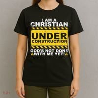 Christian Funny Under Construction Gift Catholic T-Shirt thumb 4