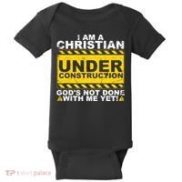 Christian Funny Under Construction Gift Catholic Baby Bodysuit thumb 0