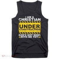 Christian Funny Under Construction Gift Catholic Tank Top thumb 0