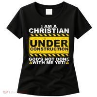 Christian Funny Under Construction Gift Catholic Women's T-Shirt thumb 0