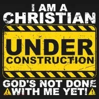 Christian Funny Under Construction Gift Catholic Kids T-Shirt thumb 4