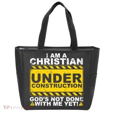 Christian Funny Under Construction Gift Catholic Tote Bag
