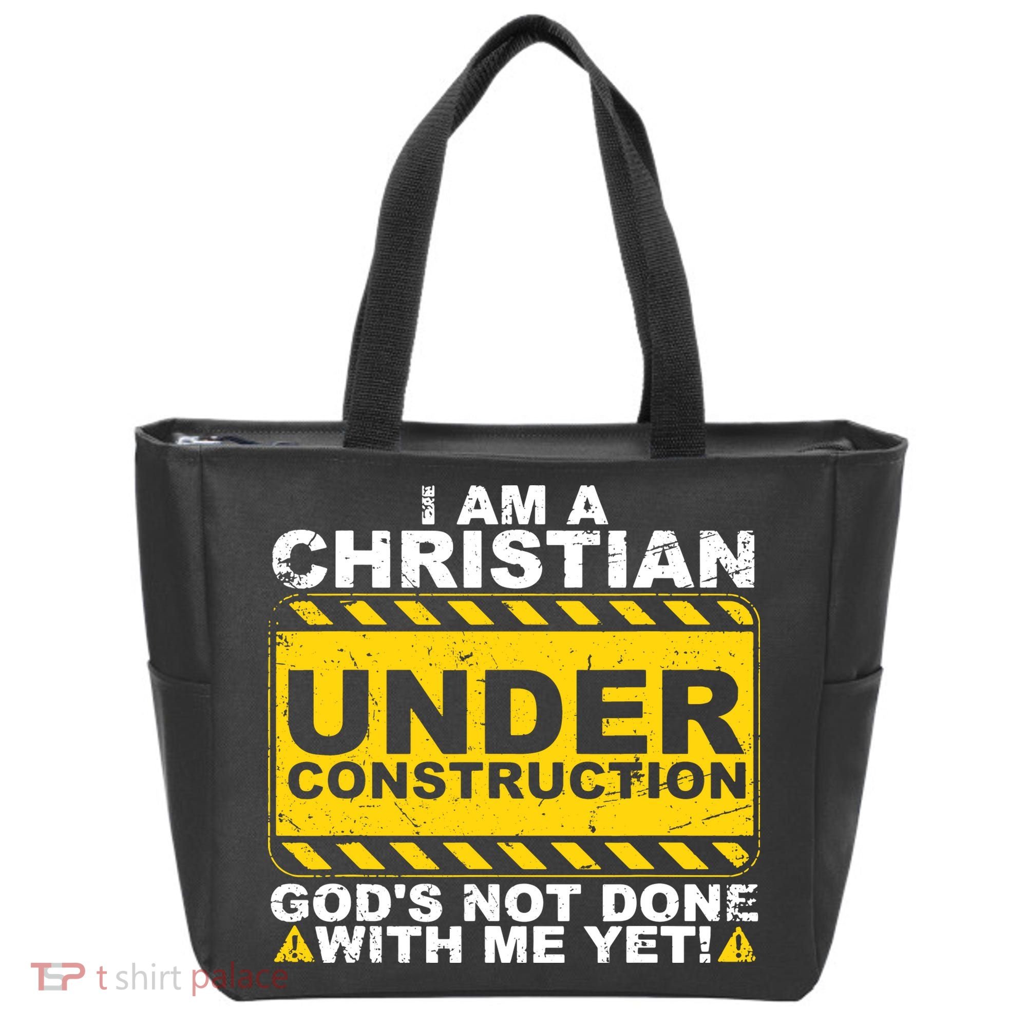 Christian Funny Under Construction Gift Catholic Tote Bag
