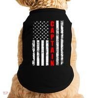 Chief Firefighter Usa Patriotic American Flag Funny Fire Gift Doggie Tank thumb 0