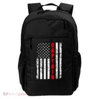 Chief Firefighter Usa Patriotic American Flag Funny Fire Gift Backpack thumb 0