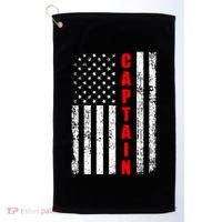 Chief Firefighter Usa Patriotic American Flag Funny Fire Gift Golf Towel thumb 0