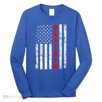Chief Firefighter Usa Patriotic American Flag Funny Fire Gift Long Sleeve Shirt thumb 0