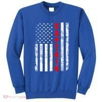Chief Firefighter Usa Patriotic American Flag Funny Fire Gift Sweatshirt thumb 0