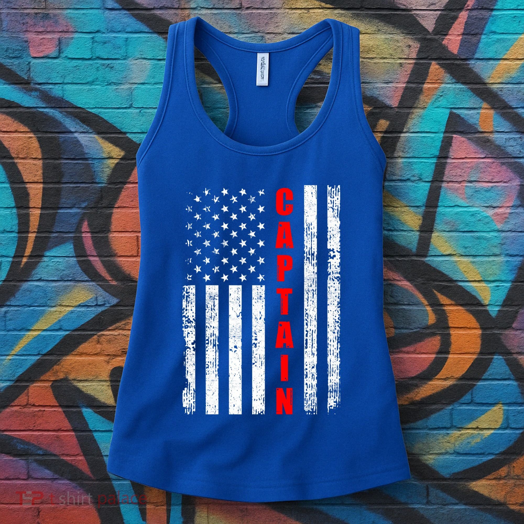 Chief Firefighter Usa Patriotic American Flag Funny Fire Gift Women's Tank Top