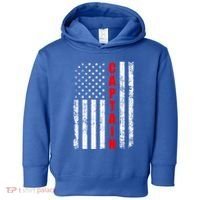 Chief Firefighter Usa Patriotic American Flag Funny Fire Gift Toddler Hoodie thumb 0