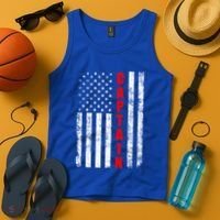 Chief Firefighter Usa Patriotic American Flag Funny Fire Gift Tank Top thumb 4