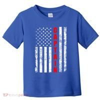 Chief Firefighter Usa Patriotic American Flag Funny Fire Gift Toddler T-Shirt thumb 0