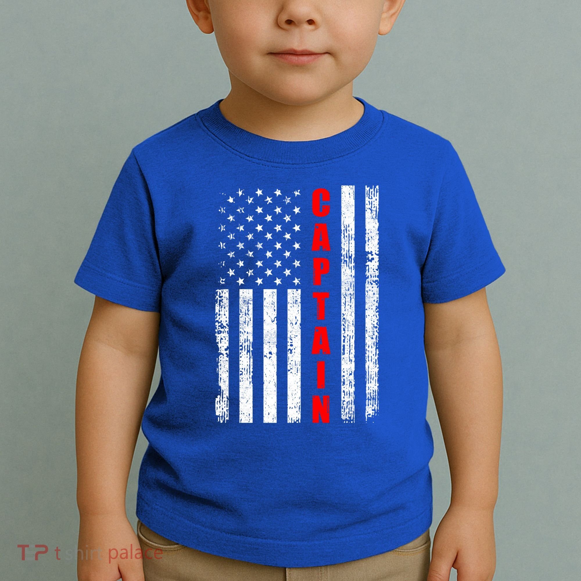 Chief Firefighter Usa Patriotic American Flag Funny Fire Gift Toddler T-Shirt