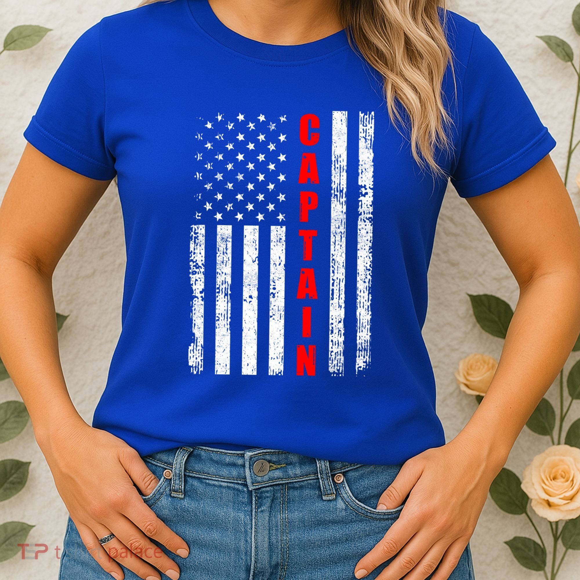 Chief Firefighter Usa Patriotic American Flag Funny Fire Gift Women's T-Shirt