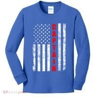 Chief Firefighter Usa Patriotic American Flag Funny Fire Gift Kids Long Sleeve Shirt thumb 0