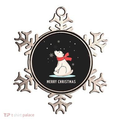 Cute Funny & Unique Christmas Polar Bear & Snow Gift Ornament