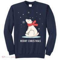 Cute Funny & Unique Christmas Polar Bear & Snow Gift Sweatshirt thumb 0
