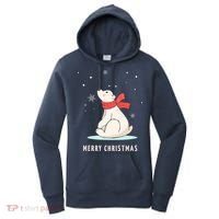 Cute Funny & Unique Christmas Polar Bear & Snow Gift Women's Hoodie thumb 0