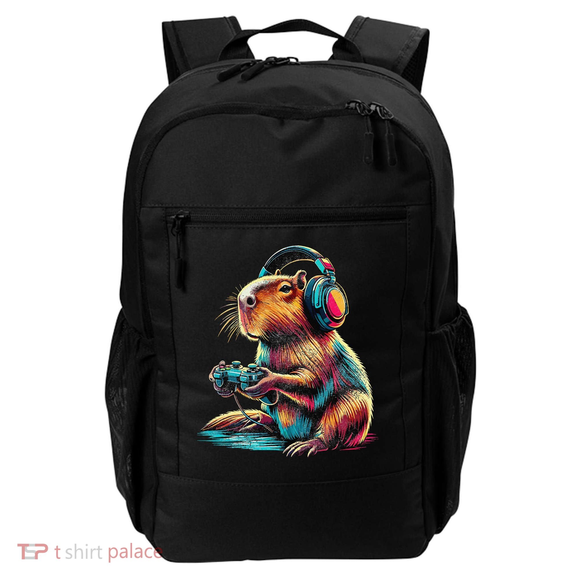 Capybara Funny Video Games Capybara Backpack