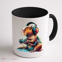 Capybara Funny Video Games Capybara Coffee Mug thumb 1