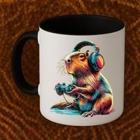 Capybara Funny Video Games Capybara Coffee Mug thumb 2