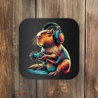 Capybara Funny Video Games Capybara Coaster thumb 0