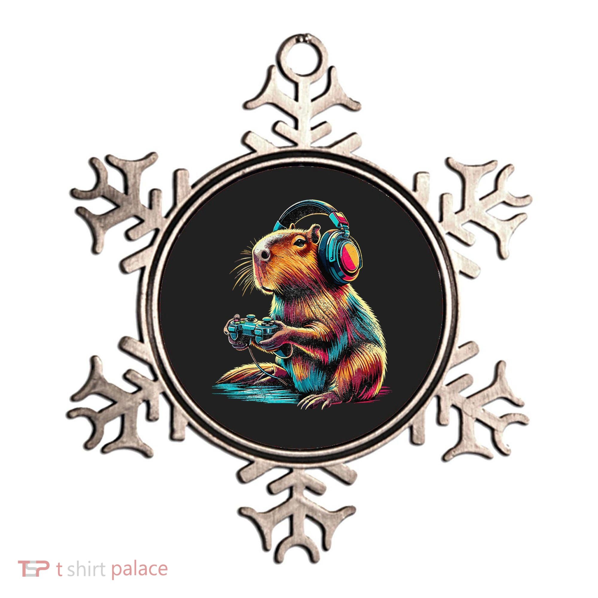 Capybara Funny Video Games Capybara Ornament