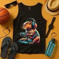Capybara Funny Video Games Capybara Tank Top thumb 4