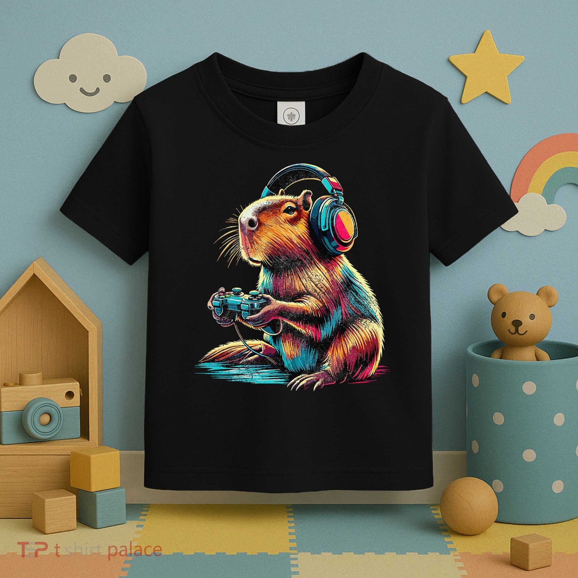 Capybara Funny Video Games Capybara Toddler T-Shirt