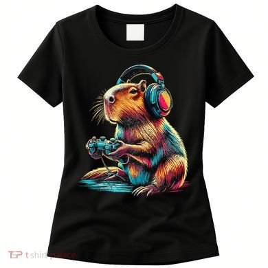 Capybara Funny Video Games Capybara Women's T-Shirt