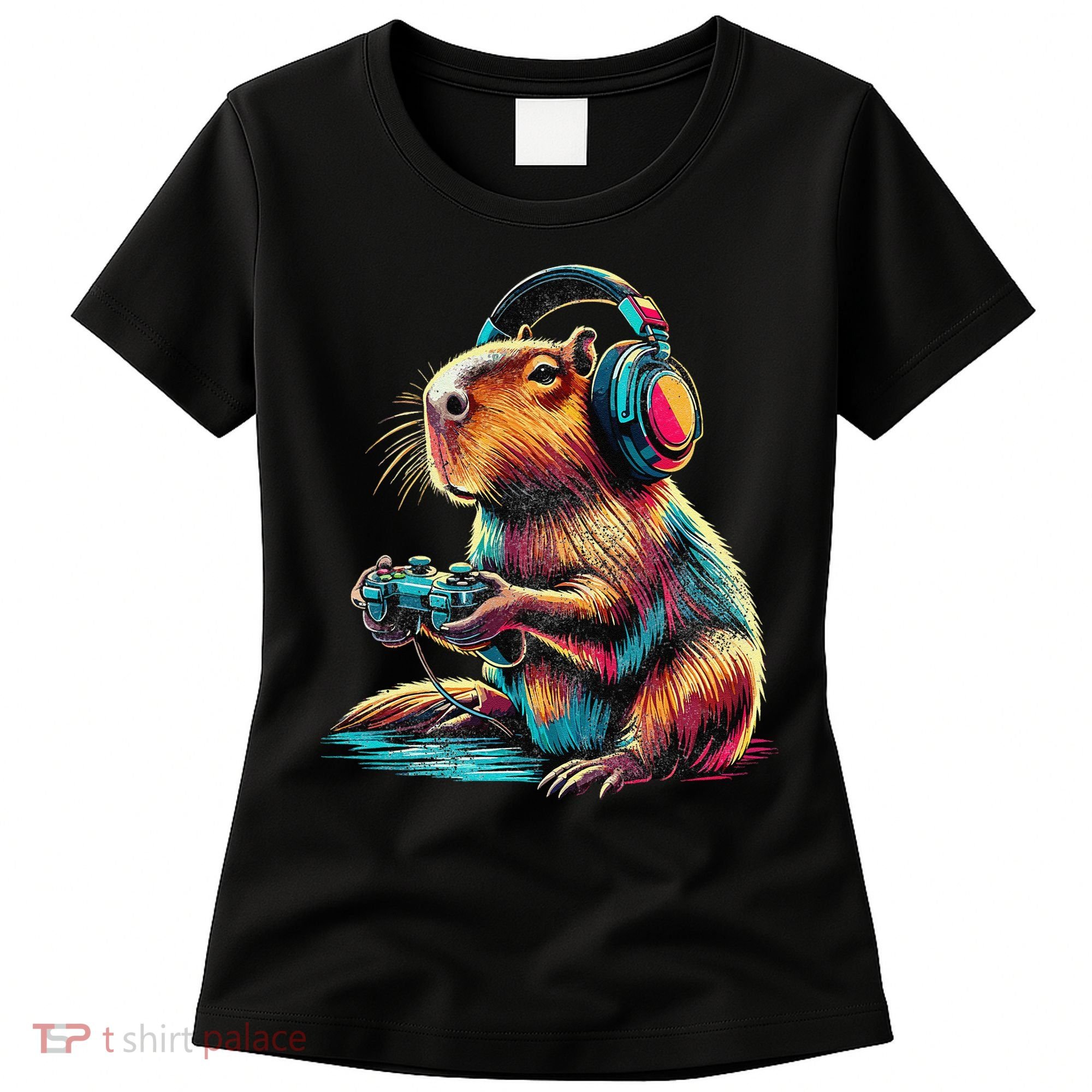 Capybara Funny Video Games Capybara Women's T-Shirt