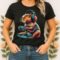Capybara Funny Video Games Capybara Women's T-Shirt thumb 2