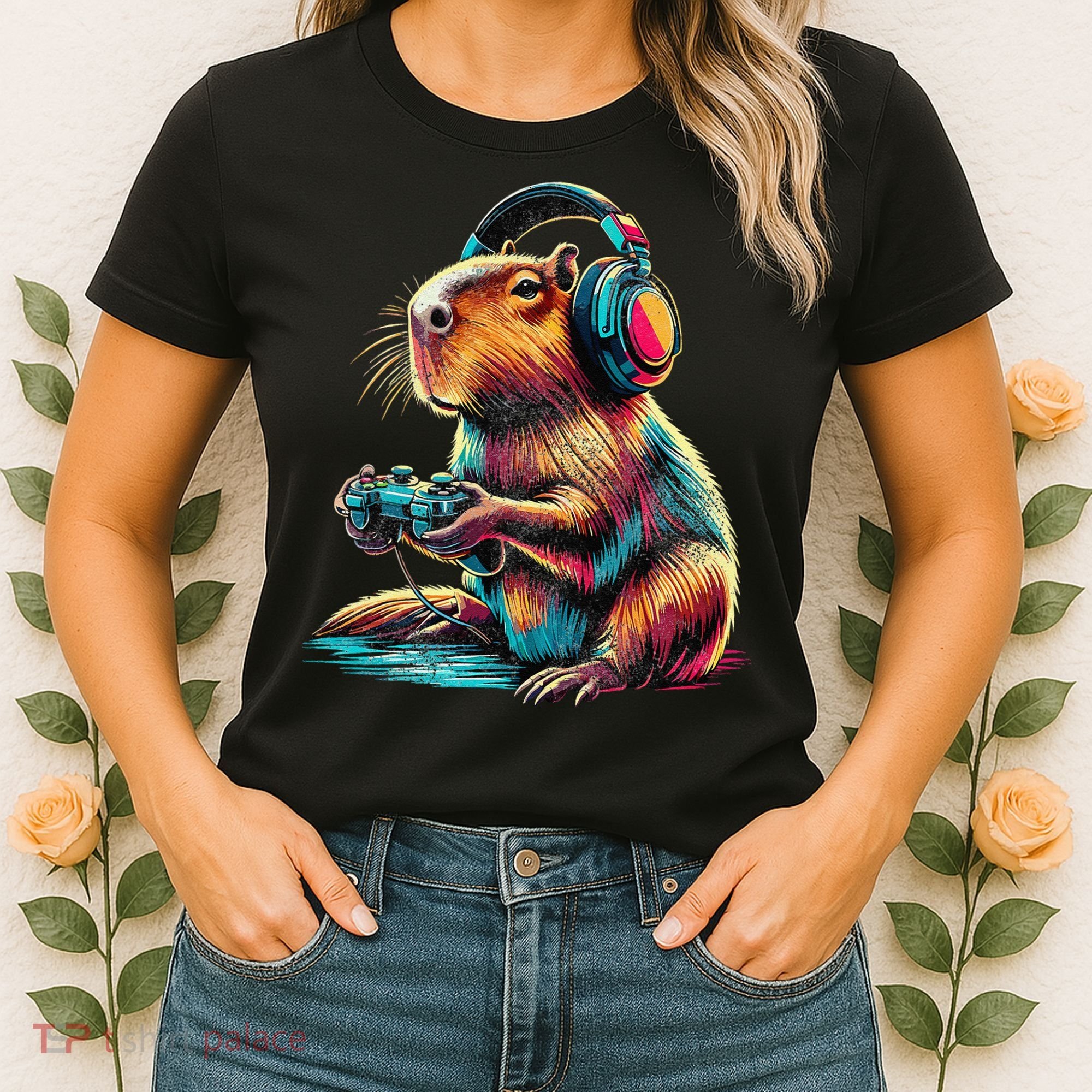 Capybara Funny Video Games Capybara Women's T-Shirt