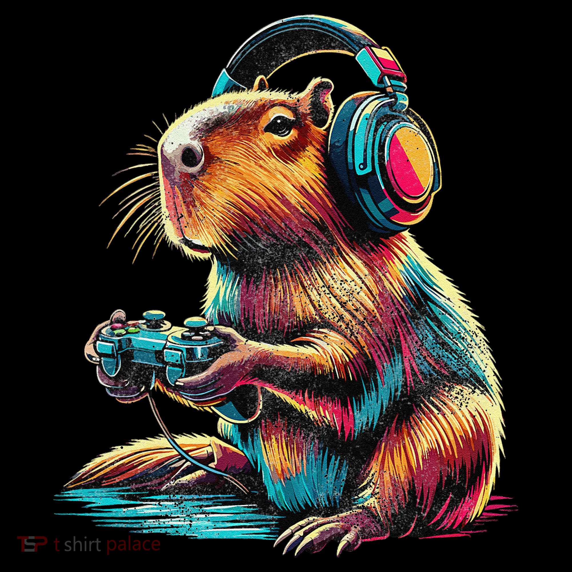 Capybara Funny Video Games Capybara Kids Long Sleeve Shirt