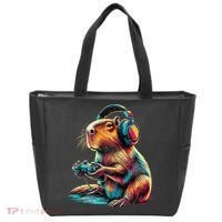 Capybara Funny Video Games Capybara Tote Bag thumb 0