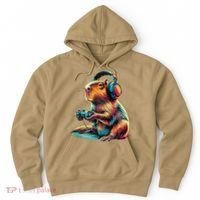 Capybara Funny Video Games Capybara Hoodie thumb 0