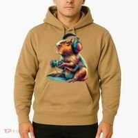 Capybara Funny Video Games Capybara Hoodie thumb 2
