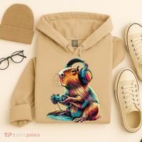 Capybara Funny Video Games Capybara Hoodie thumb 4
