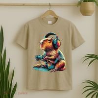 Capybara Funny Video Games Capybara T-Shirt thumb 2